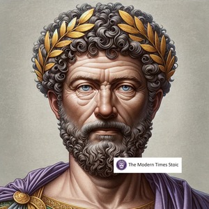 Marcus Aurelius Golden Leaf Crown Portrait