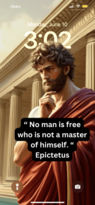 No man is free who is not a master of himself wallpaper