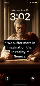 We suffer more in imagination than reality wallpaper